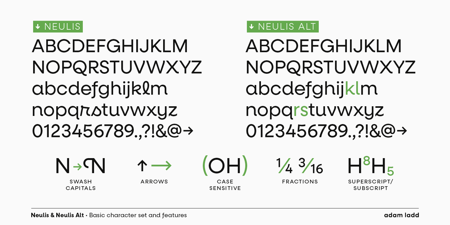 Ejemplo de fuente Neulis Alt Bold